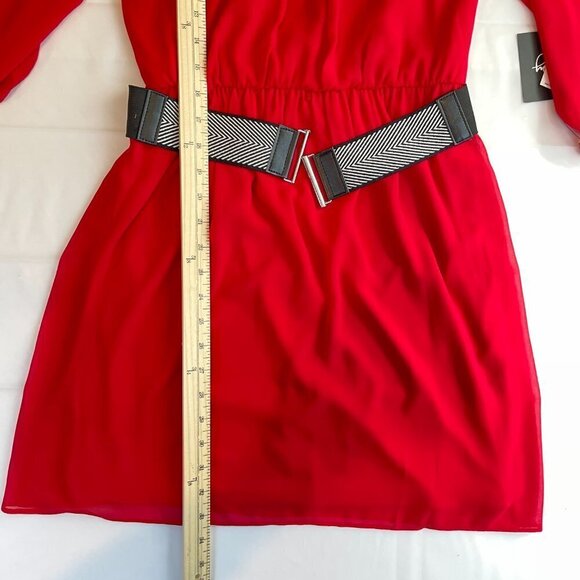 By & By NWT Red dress Size M - Picture 9 of 10